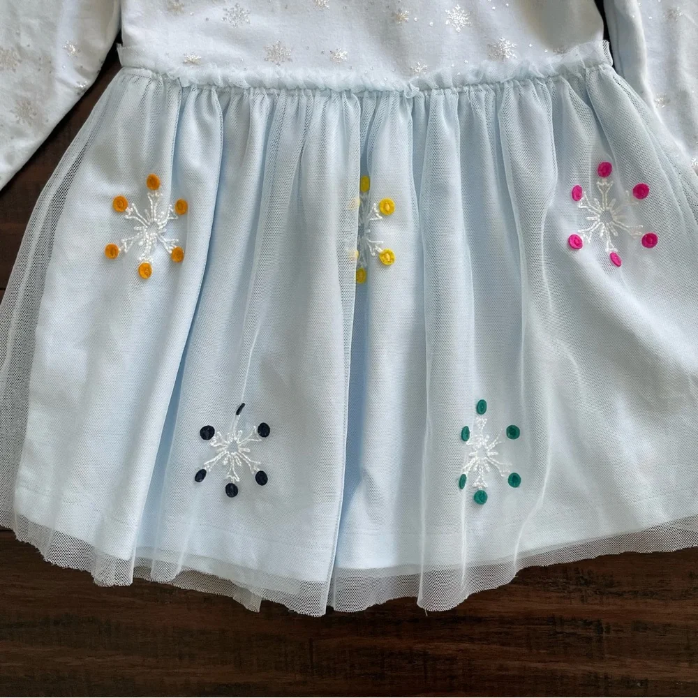 Hanna Andersson Frozen 2 Light Blue Tulle Dress